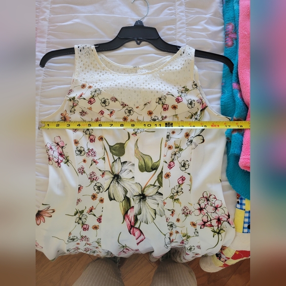 Julian Taylor Cream Floral Dress - Size 8 (Excellent Condition) - Picture 11 of 12